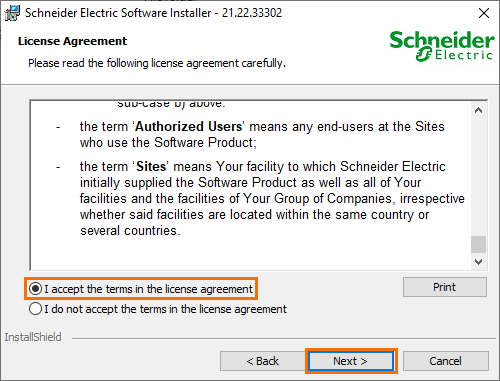 Figure 2.4:Software Installer License Agreement.