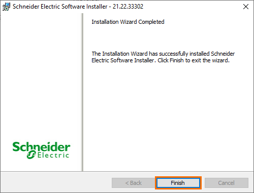 Figure 2.6: The Software Installer is installed.