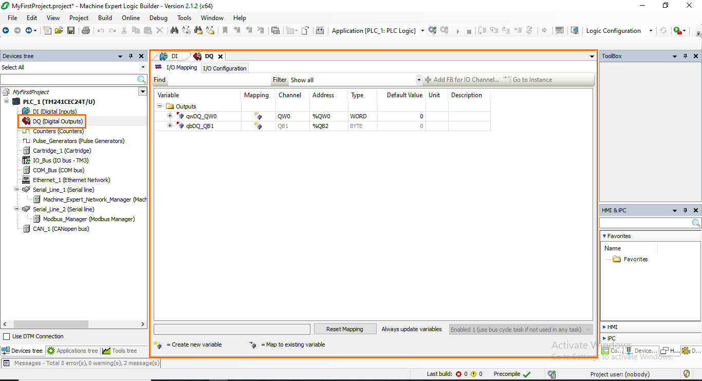 Figure 2.3:Digital outputs.