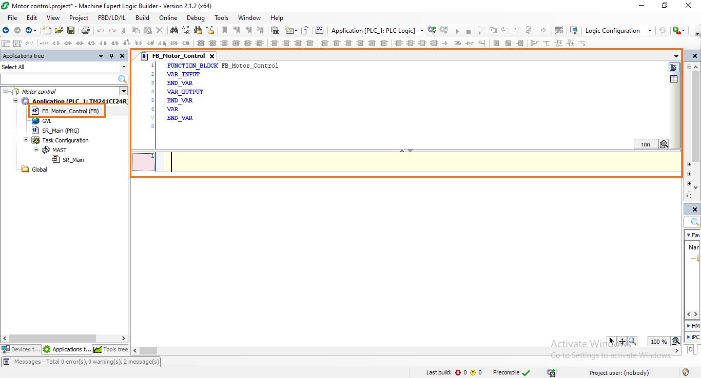 Figure 2.3: Programming interface.