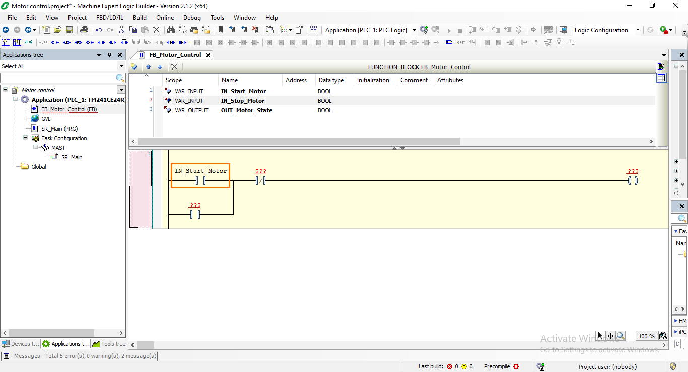 Figure 4.4: The variable is added.