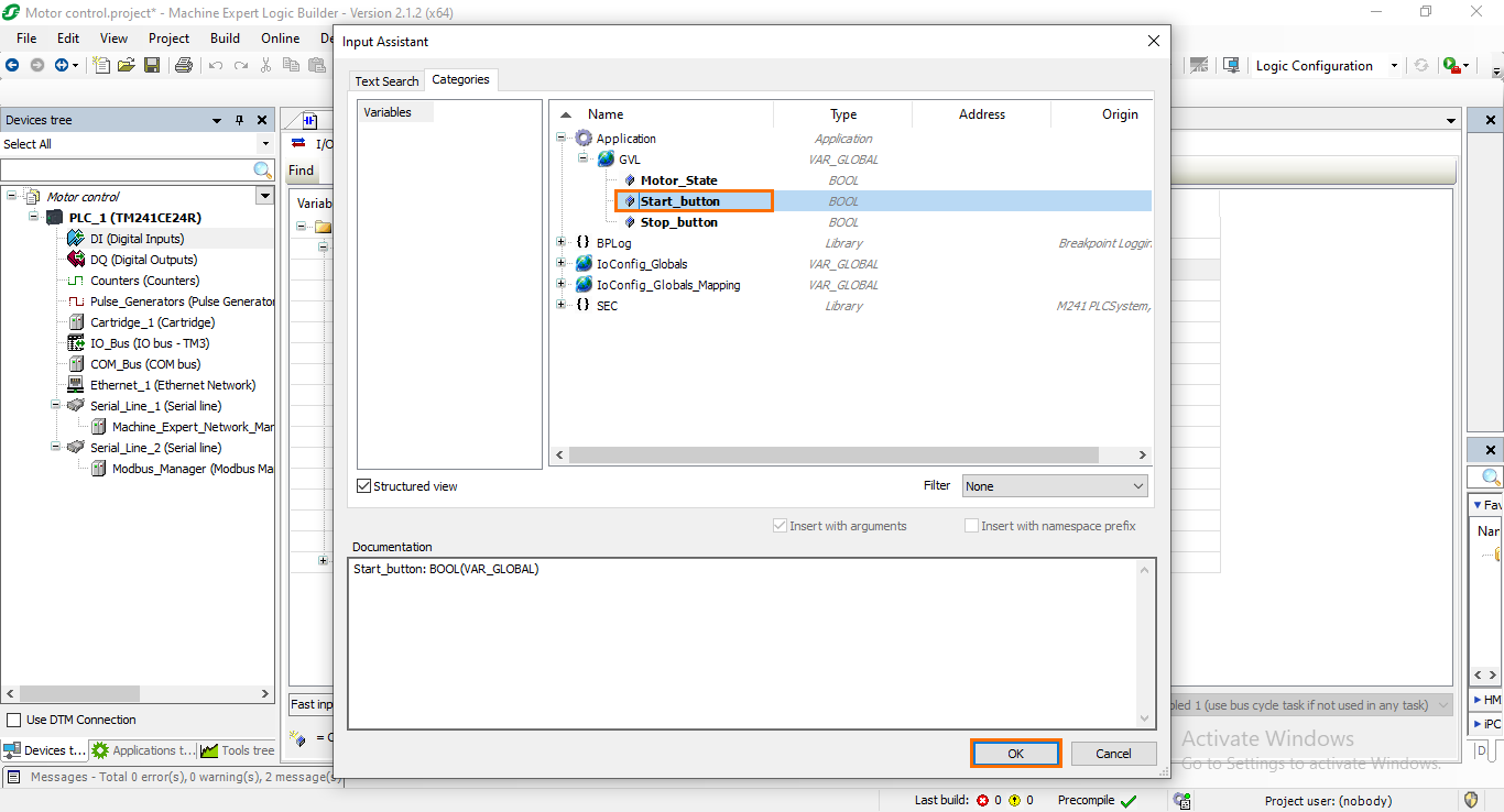 Figure 6.6: Selecting the variable to map.