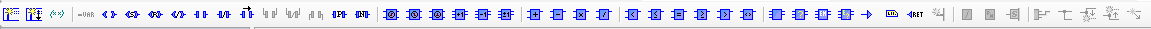 Figure 2.4: Ladder instructions toolbar.