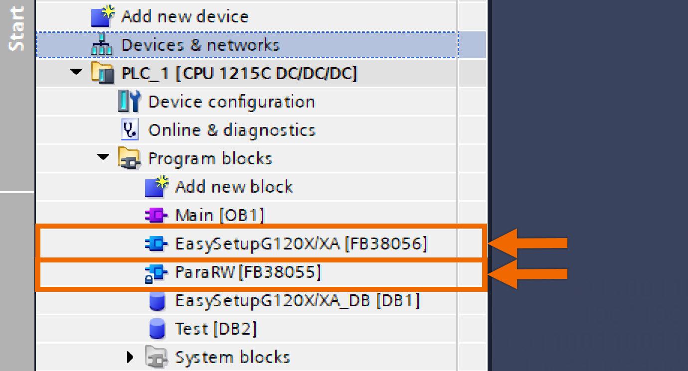 Figure 1.2: Siemens G120X/XA Drive Configuration with HMI - Main function blocks