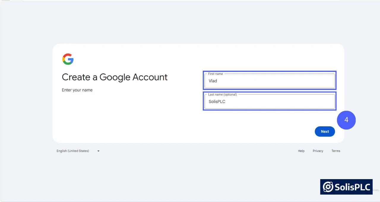 Figure 7 - RSLogix 500 Download | Creating an Email Account using Gmail