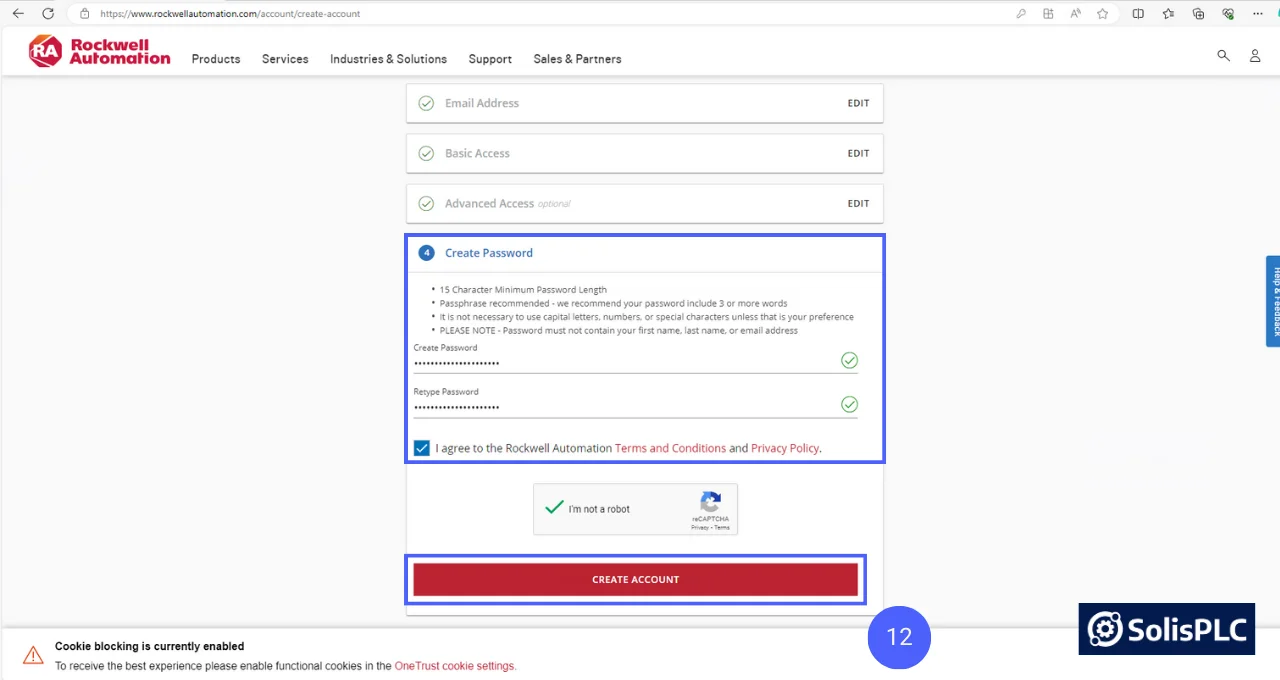 Figure 14 - RSLogix 500 Download | Creating a Rockwell Automation Account