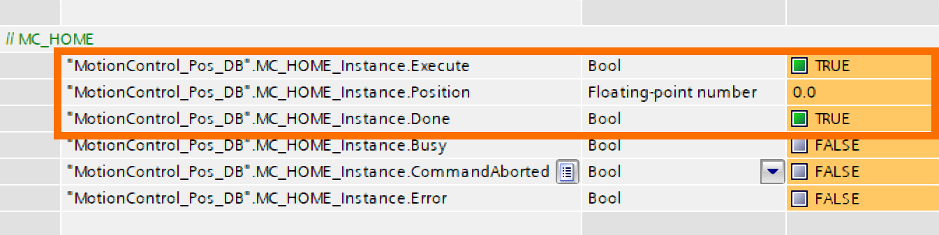 Figure 9.2: Technology objects for Siemens motion control systems - Homing Drive_left