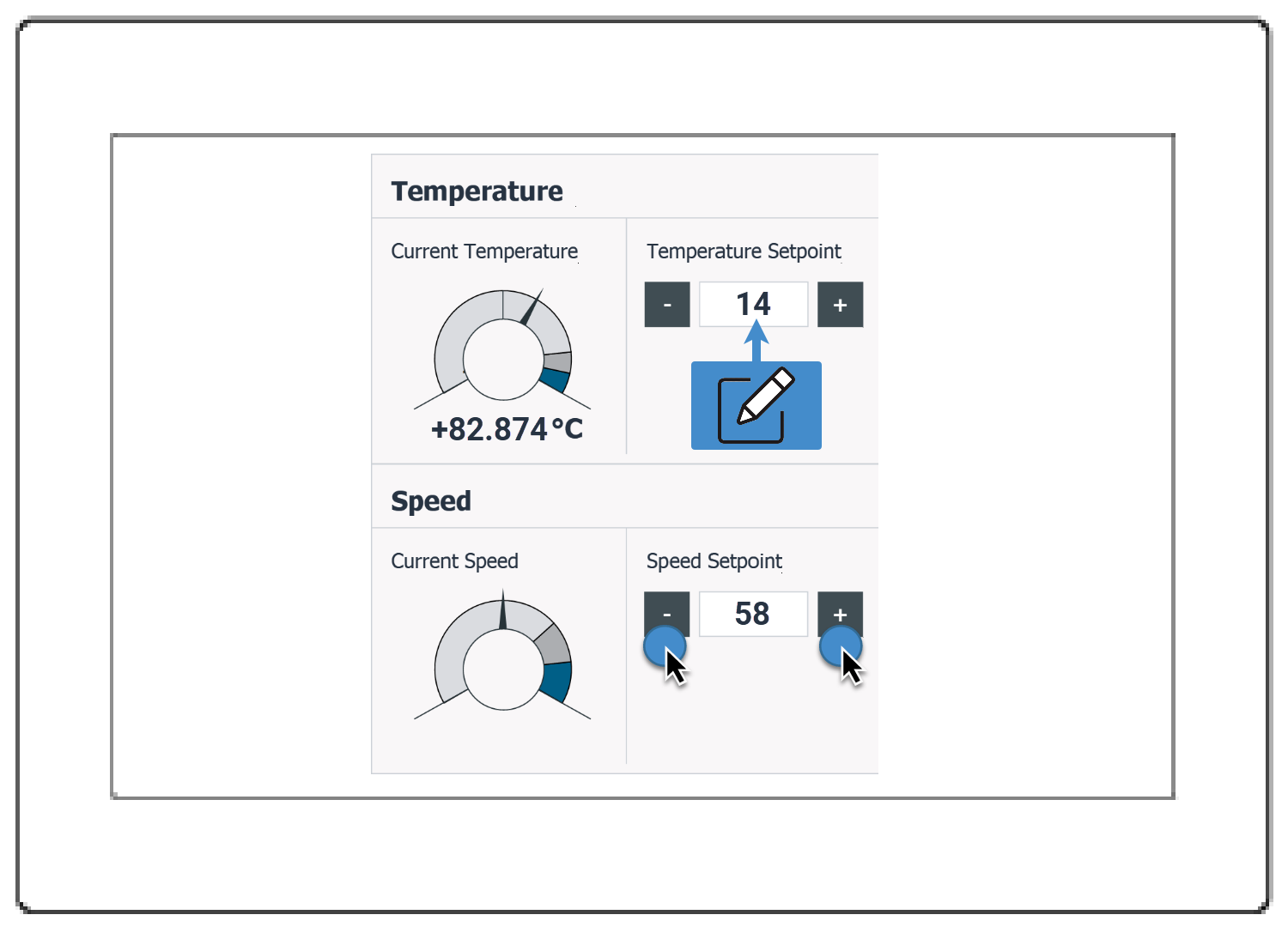 Figure 4.5: PLC and SCADA communication - Writing tags to the PLC by SCADA