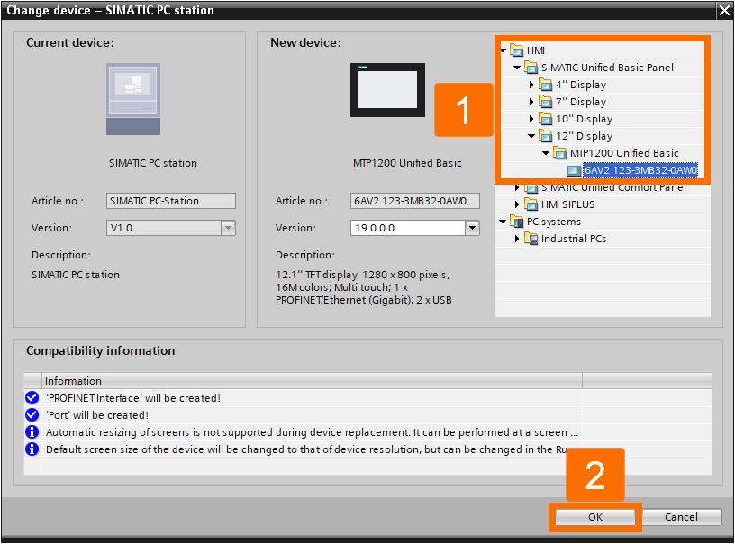 Figure 11.3: Introduction to WinCC Unified - Replacing the current Unified device with a new one