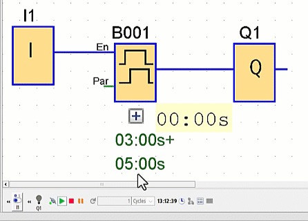 Figure 9.3: Siemens LOGO timers - Enable drop cancels random delay 