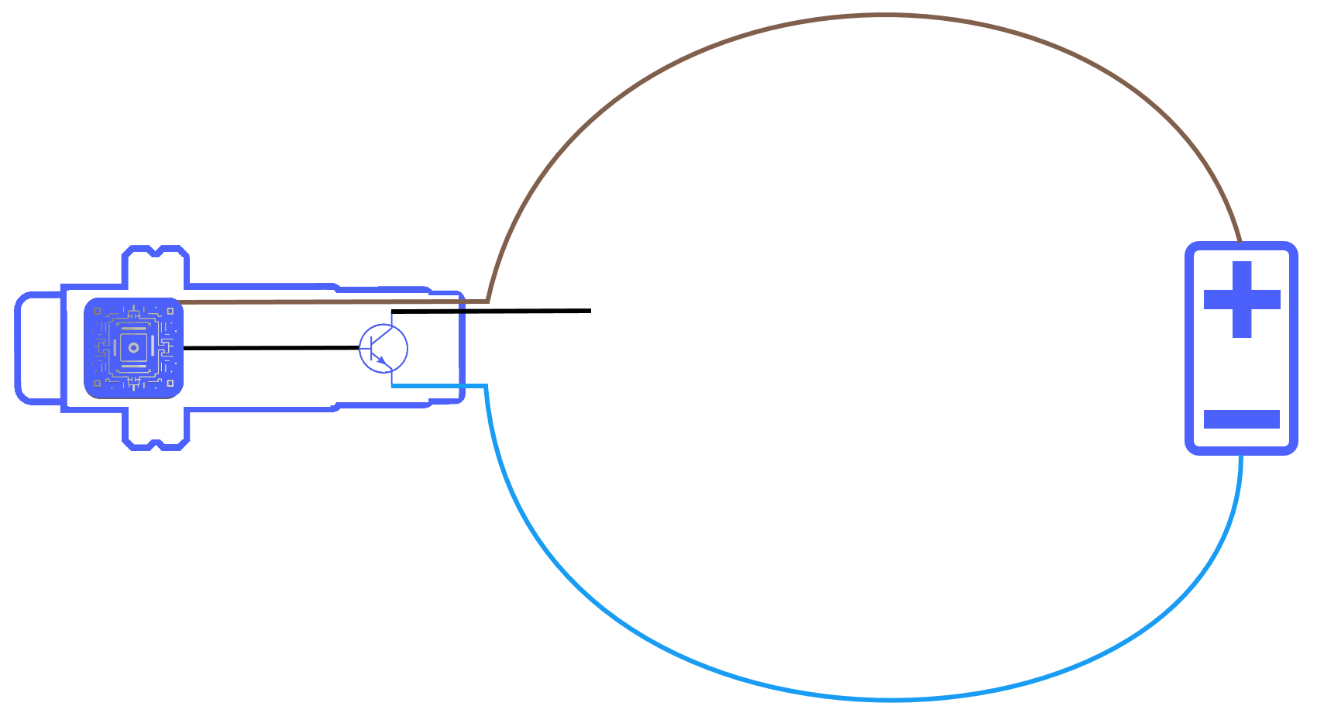 Figure 4.1: What is an NPN sensor? - Pair of leads for power supply connection