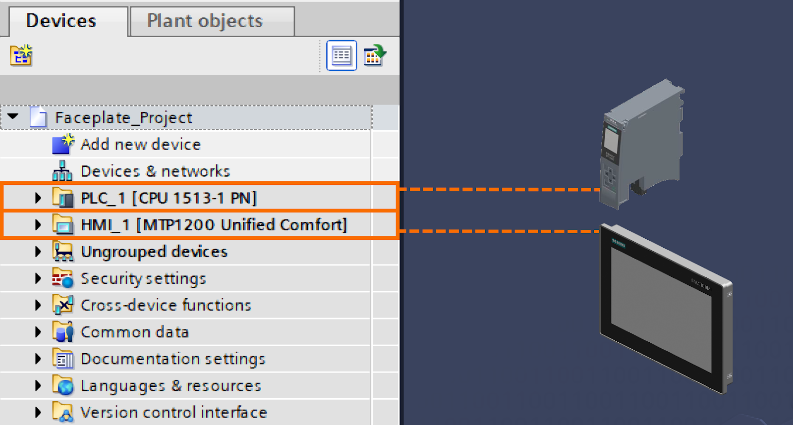 Figure 1.1: Building WinCC Unified Faceplate - Hardware Configuration Overview