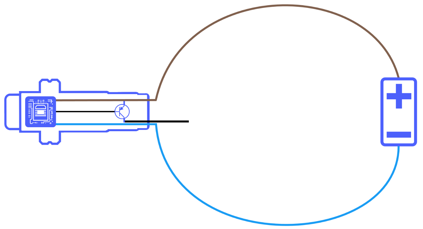 Figure 4.1: What is a PNP sensor? - Pair of leads for power supply connection