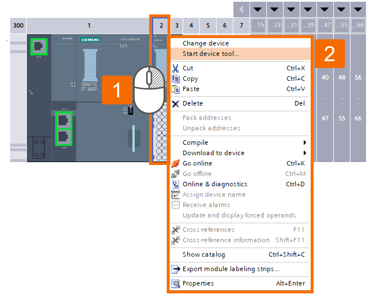 Figure 4.1: Configuring IO-Link Air Blower in Siemens TIA Portal - Launching the PCT tool