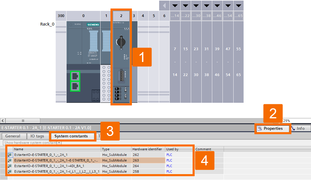 Figure 2.3: Configuring & Monitoring ET 200SP Motor Starter - Hardware identifier