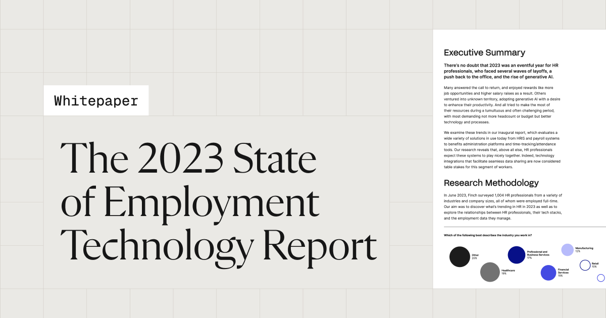 The 2023 State of Employment Technology Report