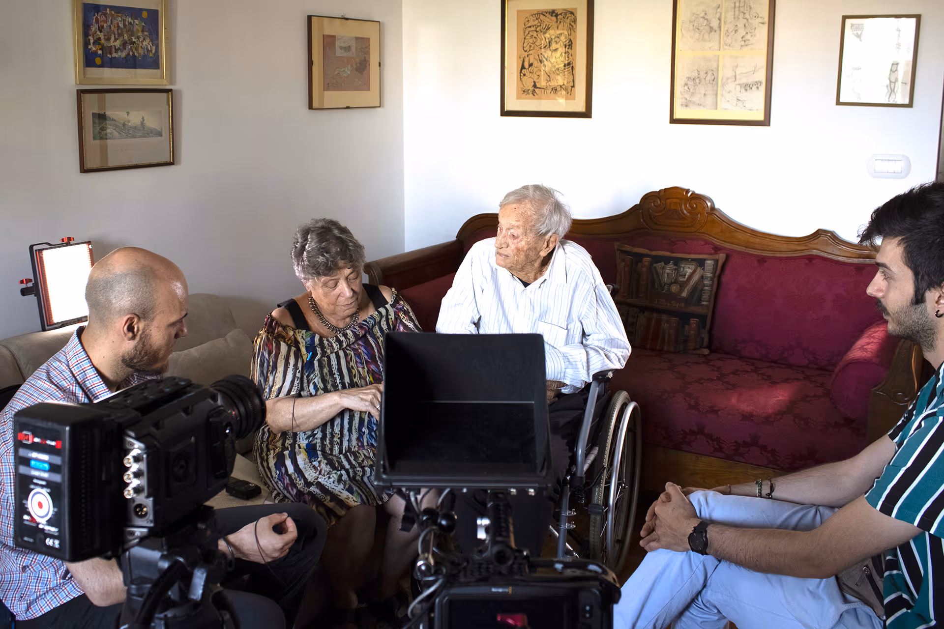 Fotografo per documentario a Torino – set di Sogno Matto - protagonisti con trouppe