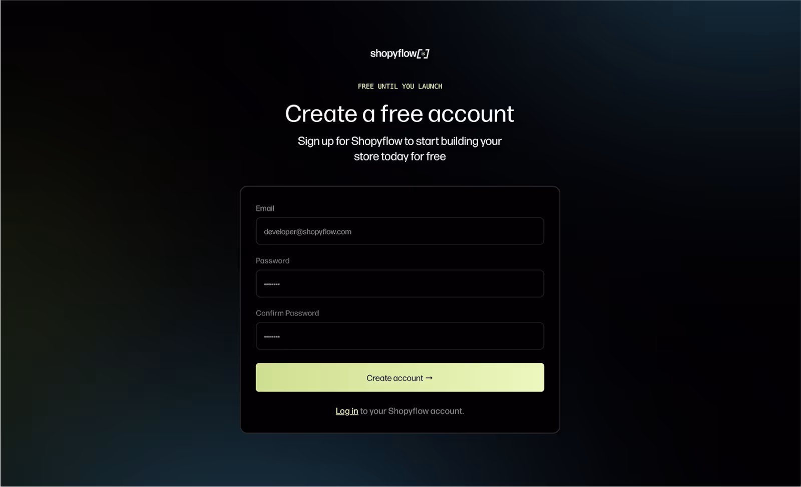 Start Webflow to Shopify migration for free with Shopyflow