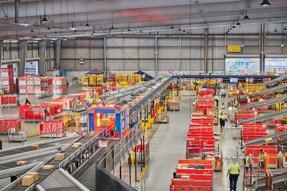 Inside an NZ Post depot