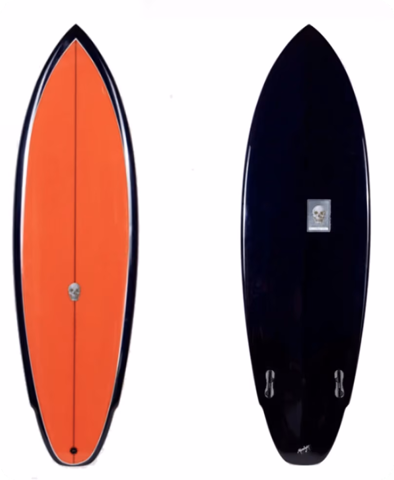 A Christenson Lane Splitter surfboard