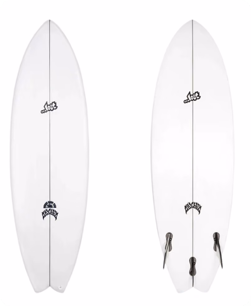 A Lost Round Nose Fish surfboard