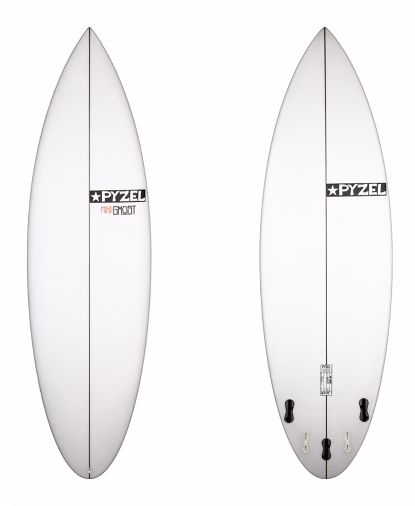 A Pyzel Mini Ghost surfboard