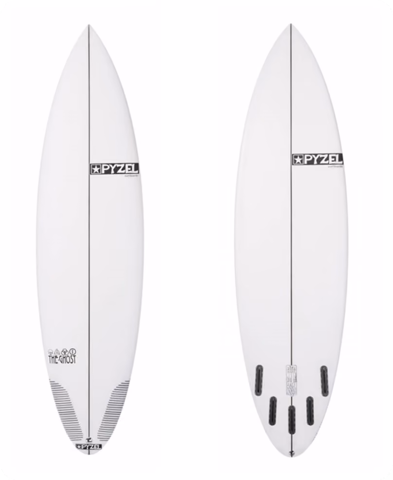 A Pyzel Ghost surfboard 