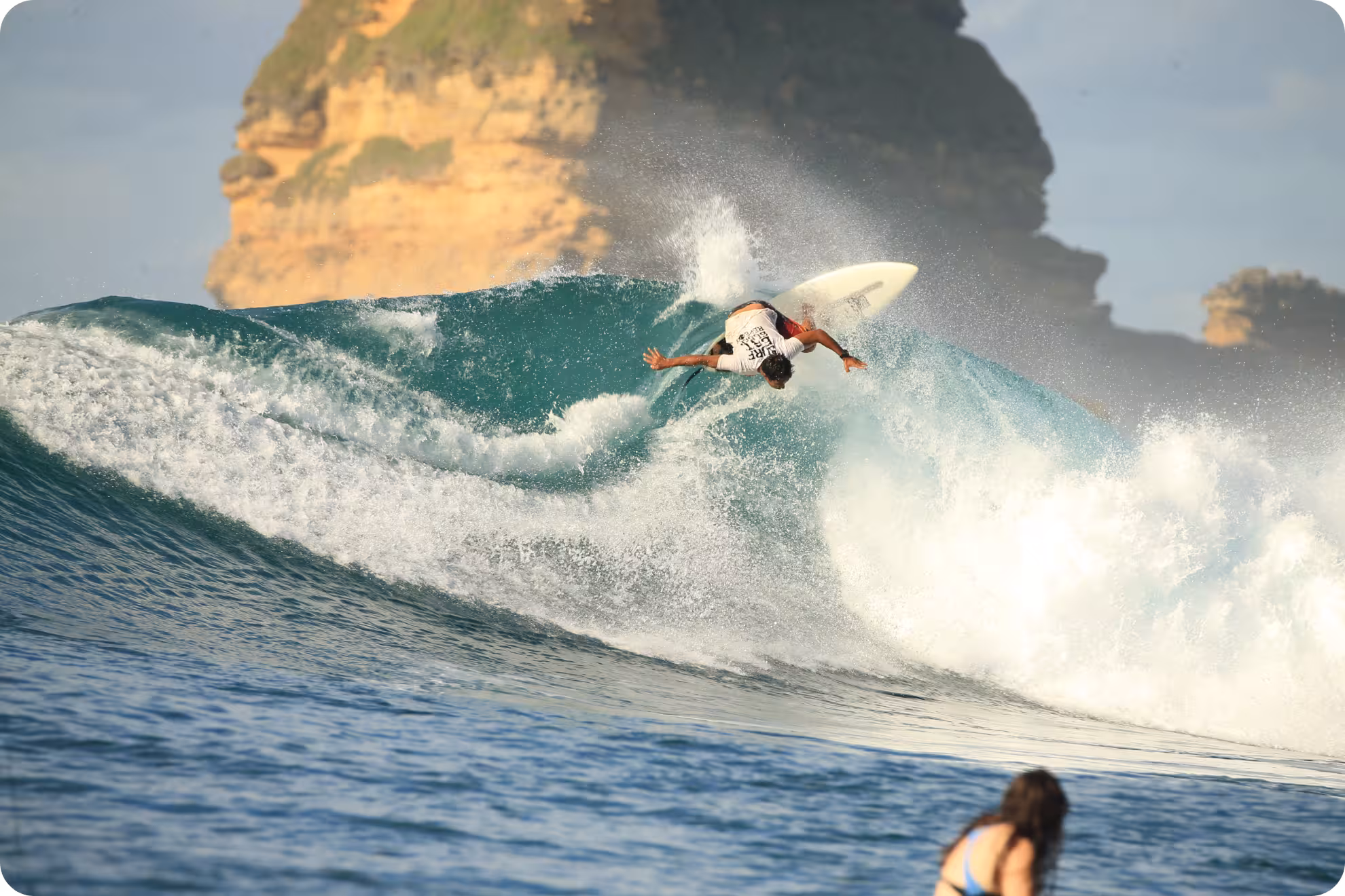 Photo of Moh Rifai surfing at Outside Gerupuk Bay
