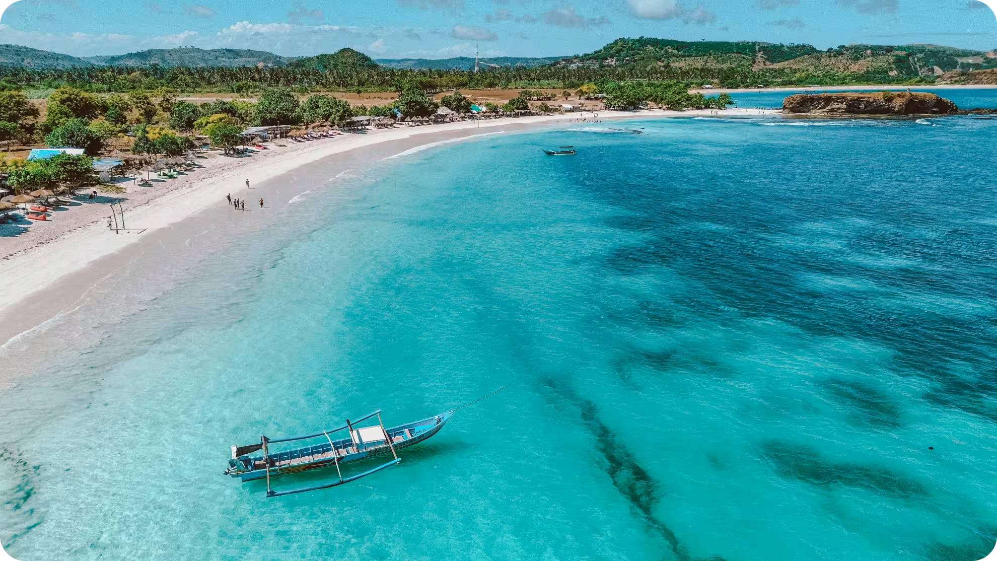 A beautiful bay in Lombok Indonesia