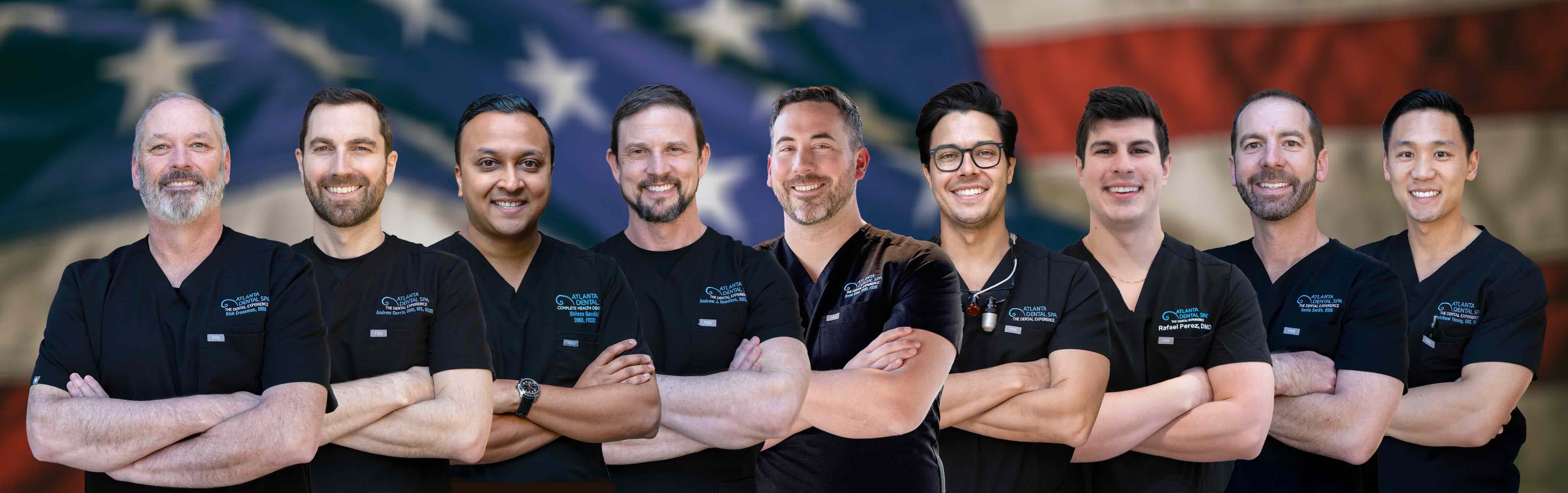 Atlanta Dental Spa doctors together as a team supporting military patients