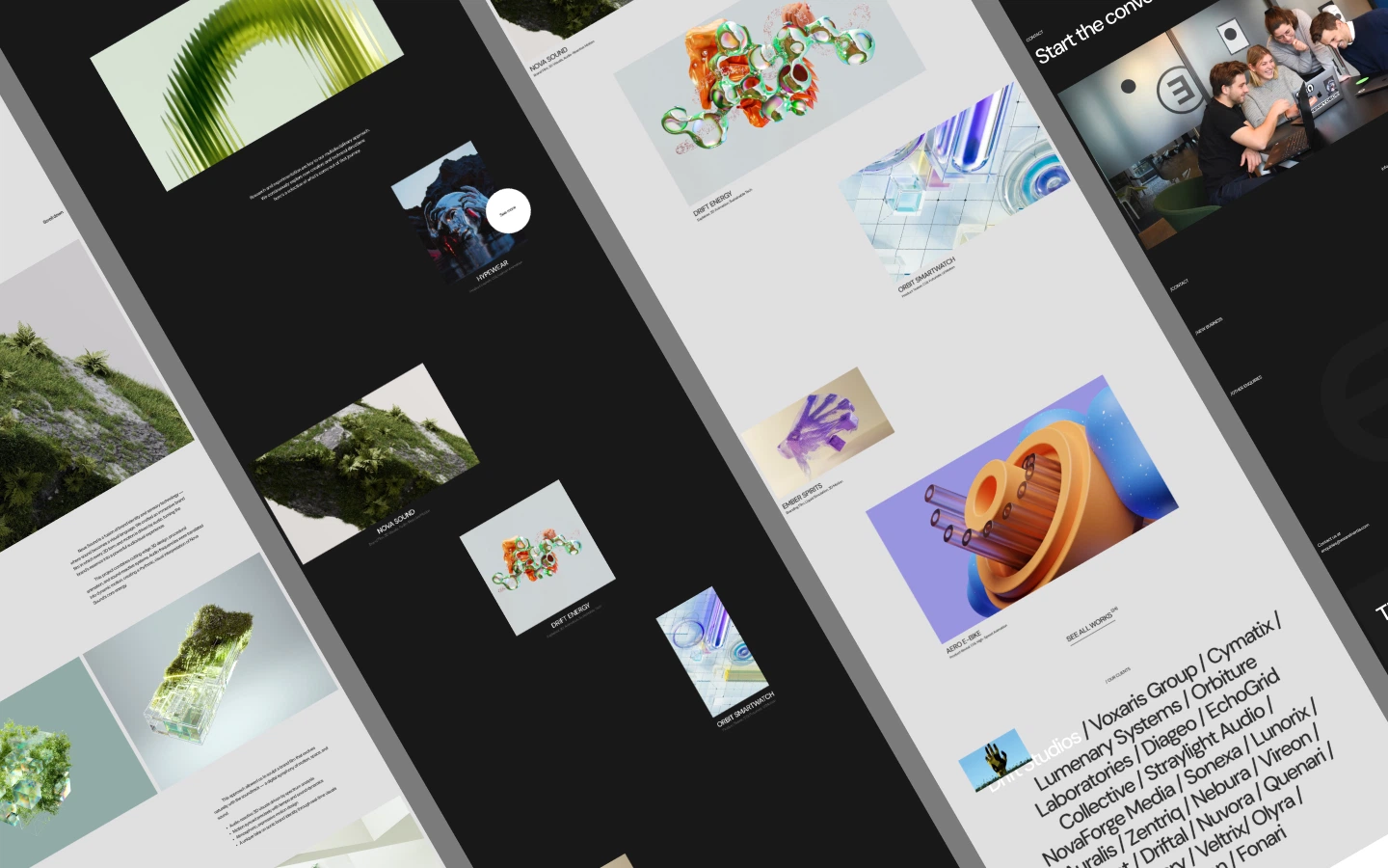 a screen shot of a website Framevawe's