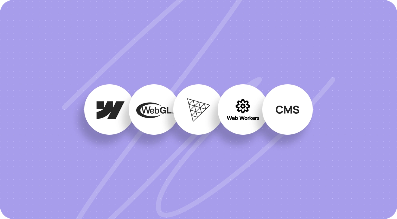 Four distinct logos displayed on a purple background, showcasing various brands or organizations.