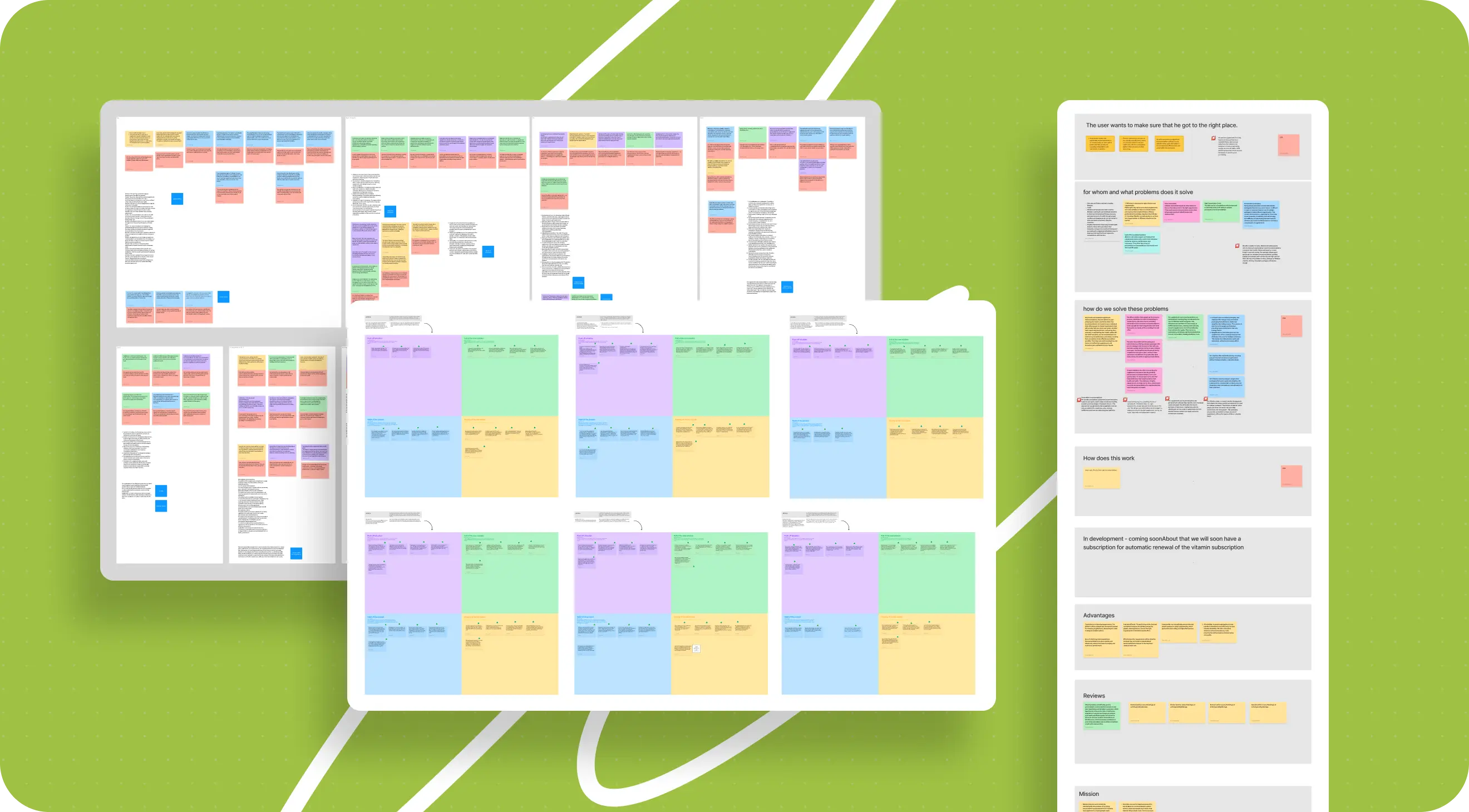 Illustration of colorful project dashboards and calendar cards on desktop and mobile screens, suggesting organized scheduling and workflow planning.
