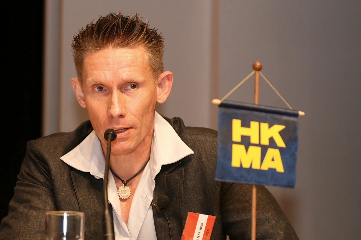 Dr. D speaking on the panel at the HKMA annual conference