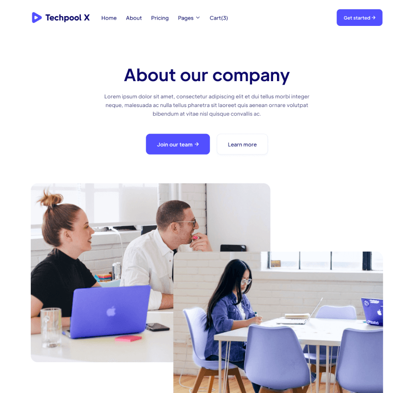 About - Techpool X Webflow Template