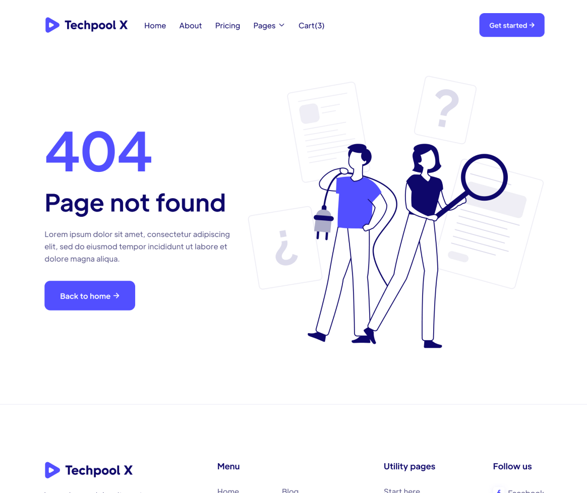 404 Not Found - Techpool X Webflow Template