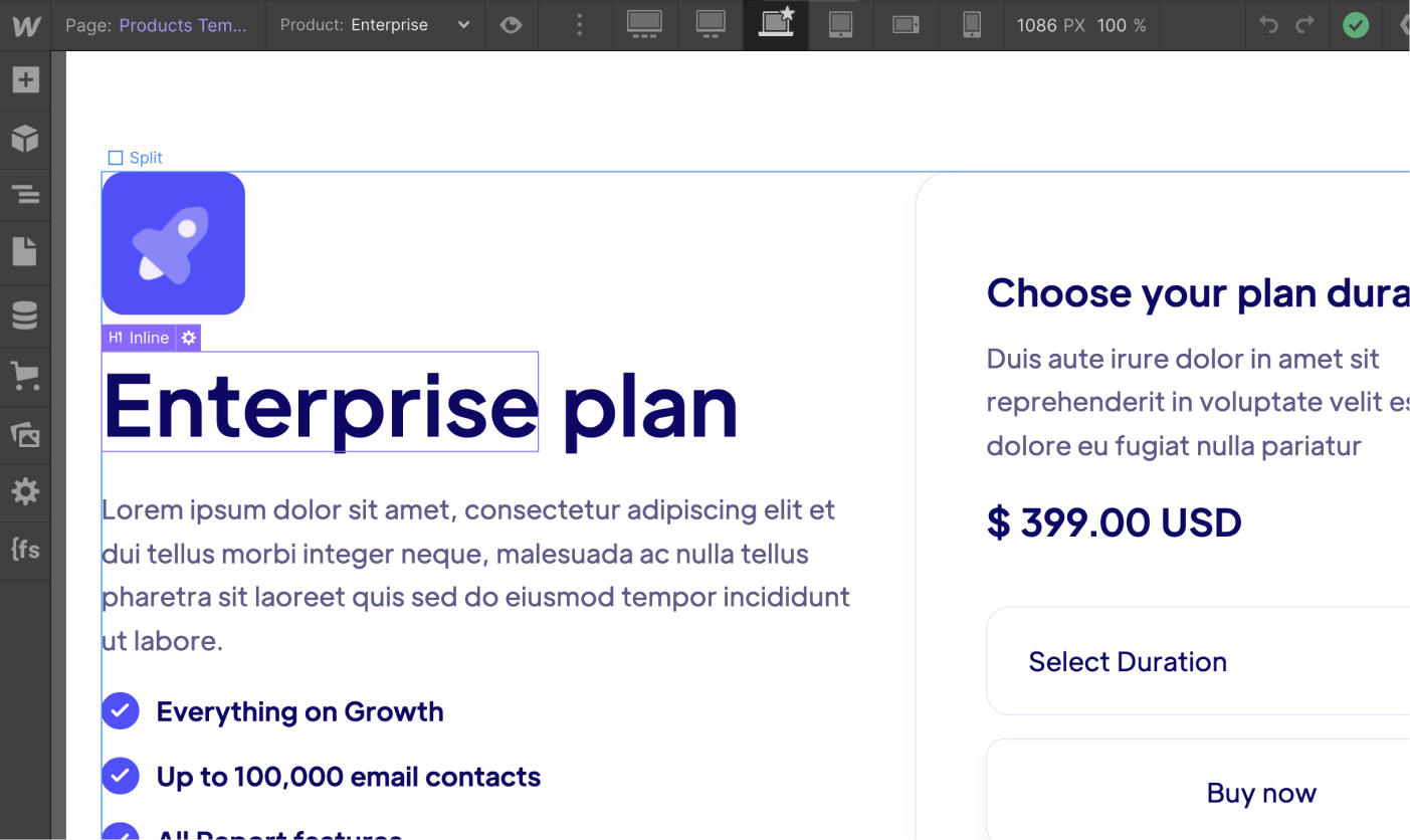 eCommerce Page - Techpool X Webflow Template