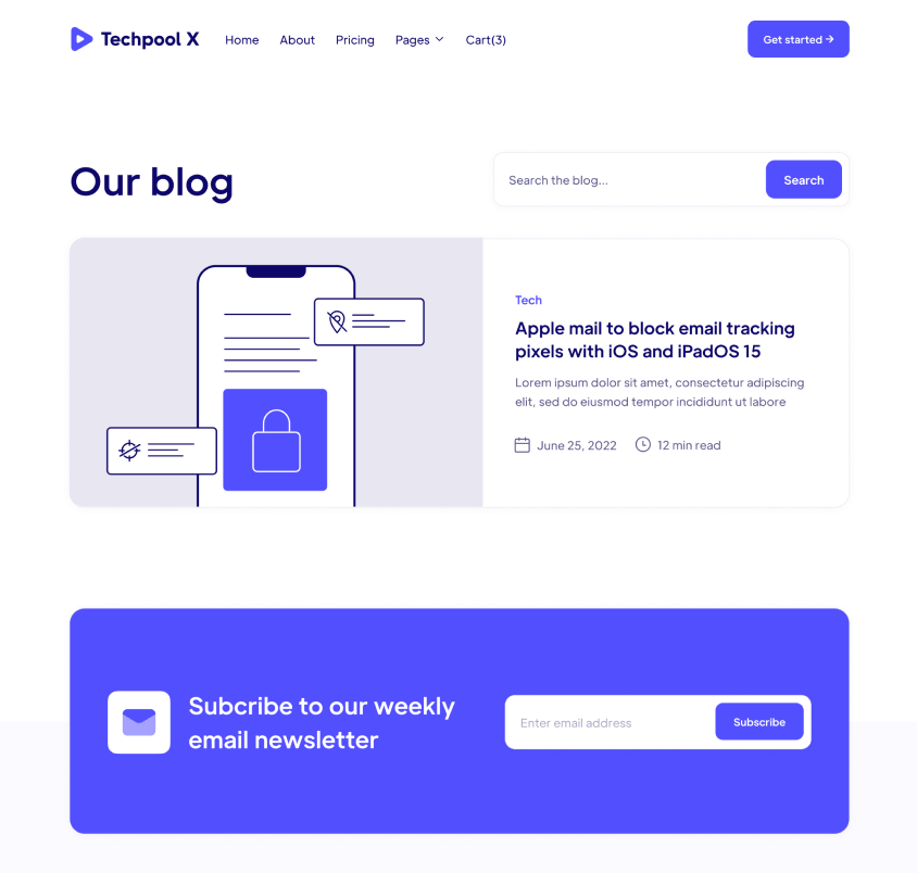 Blog - Techpool X Webflow Template