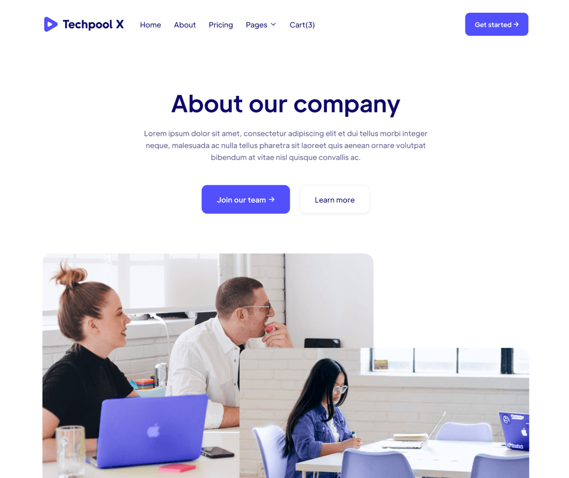 About - Techpool X Webflow Template