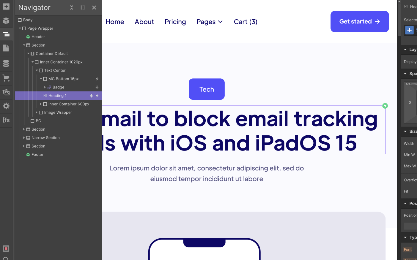 CMS Page - Techpool X Webflow Template