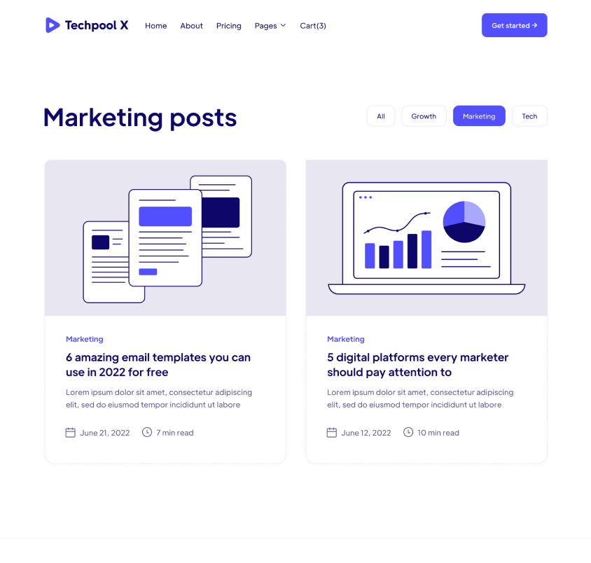 Category Single - Techpool X Webflow Template