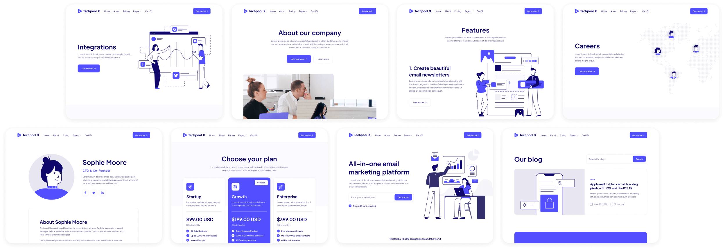 Buy Template - Techpool X Webflow Template