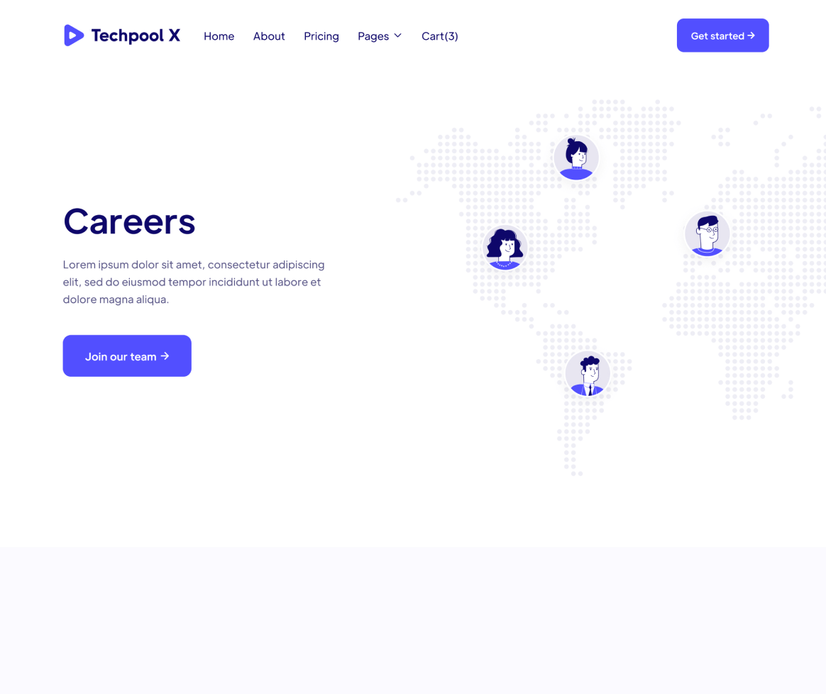 Careers - Techpool X Webflow Template