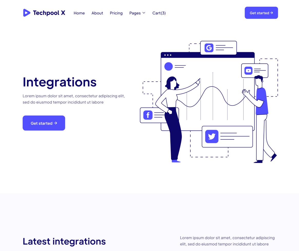 Integrations - Techpool X Webflow Template
