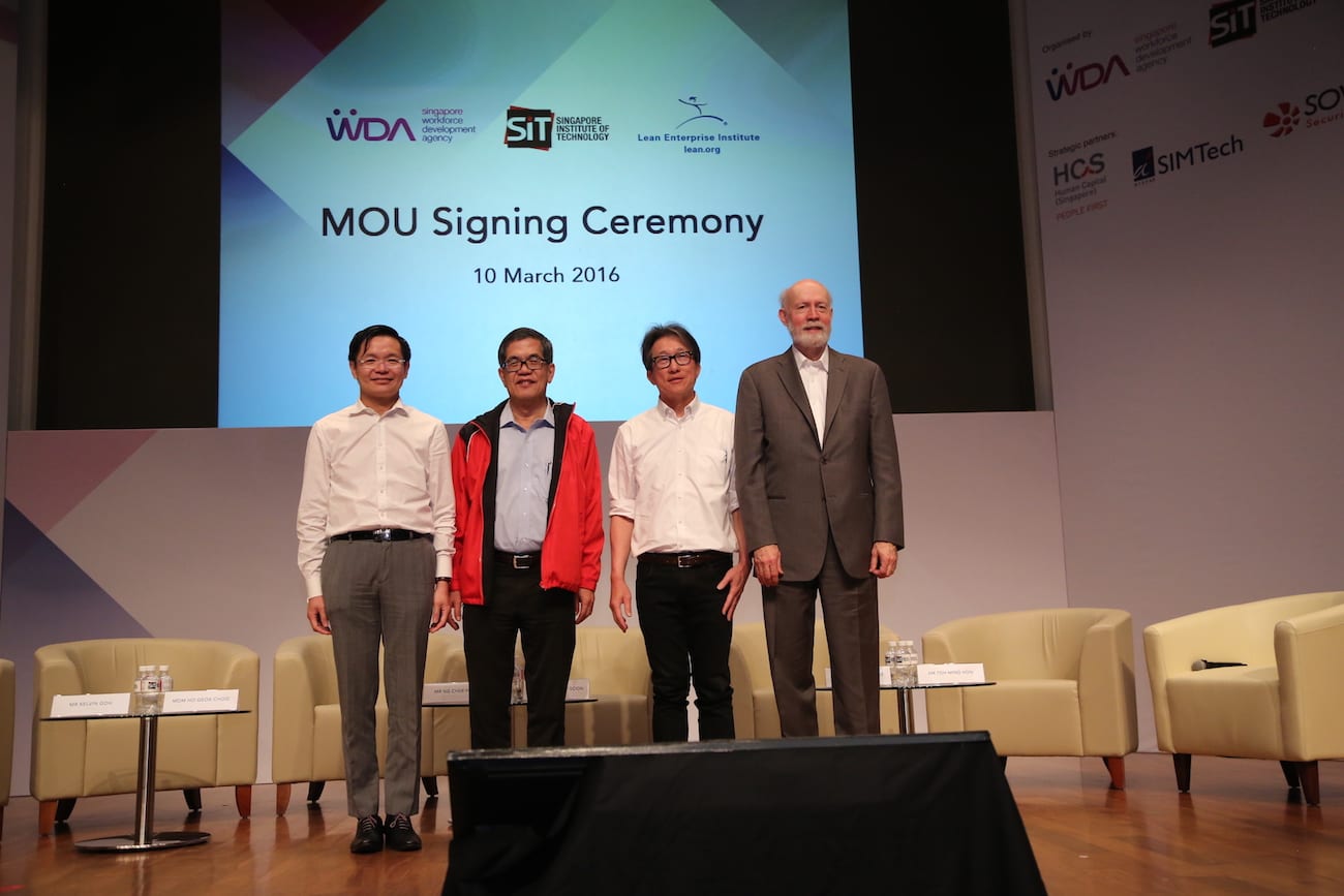 MOU signing lean thinking Singapore