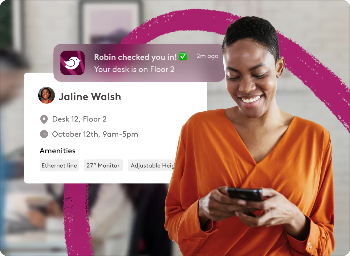 Booking a desk with the Robin Mobile App