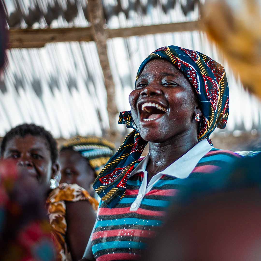 Woman smiling