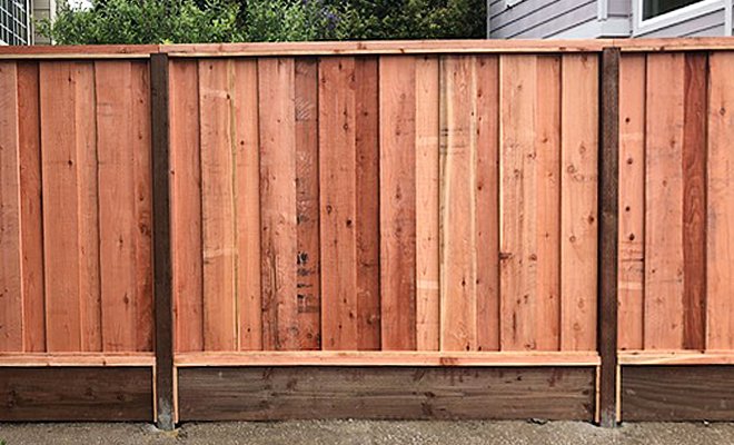 Cost for wood fence kickboards