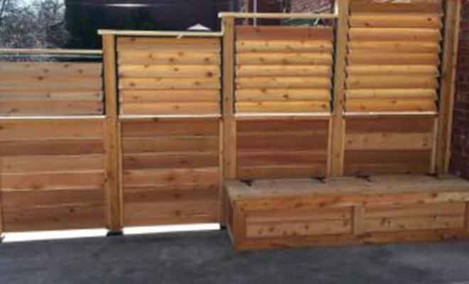Louvered privacy fence gate