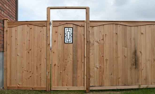 Windowed fence gate